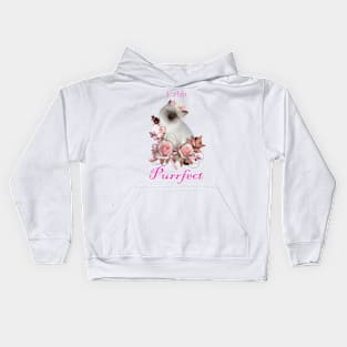 I Am Purrfect Cat Kids Hoodie